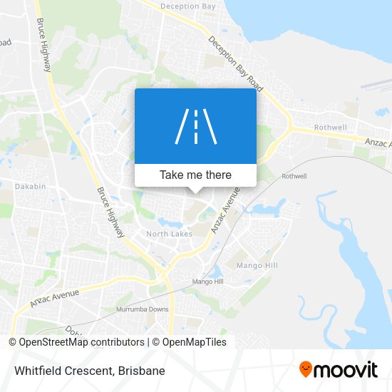 Whitfield Crescent map