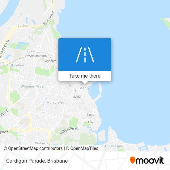 Cardigan Parade map