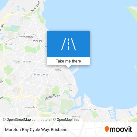 Moreton Bay Cycle Way map