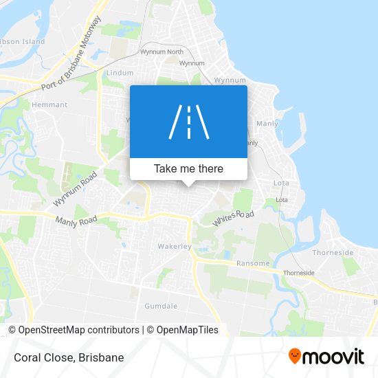 Coral Close map