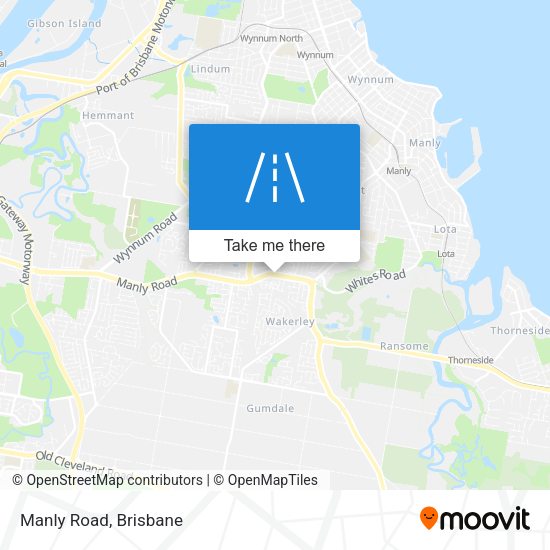 Manly Road map