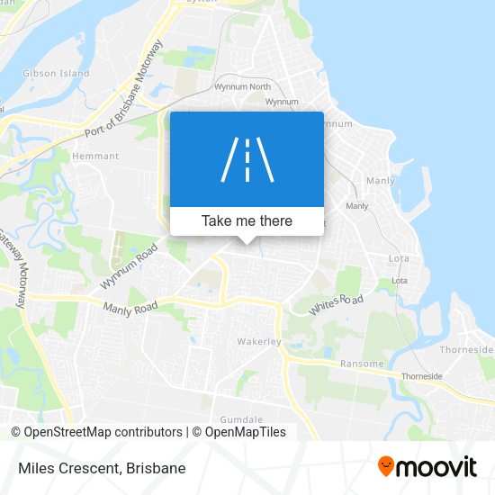 Miles Crescent map