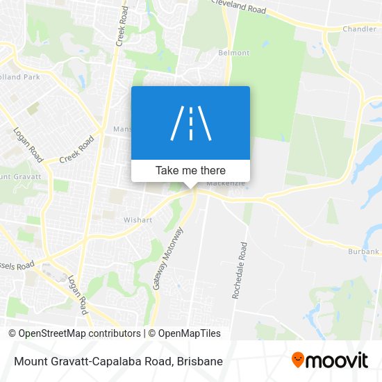 Mount Gravatt-Capalaba Road map