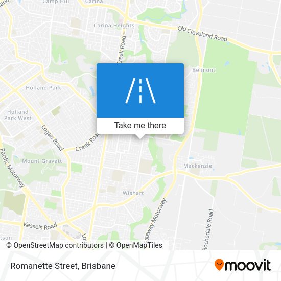 Romanette Street map