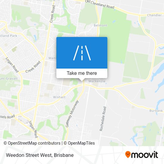 Weedon Street West map