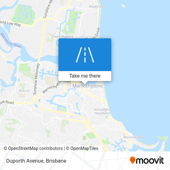 Duporth Avenue map