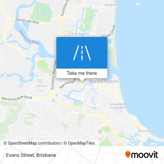 Evans Street map