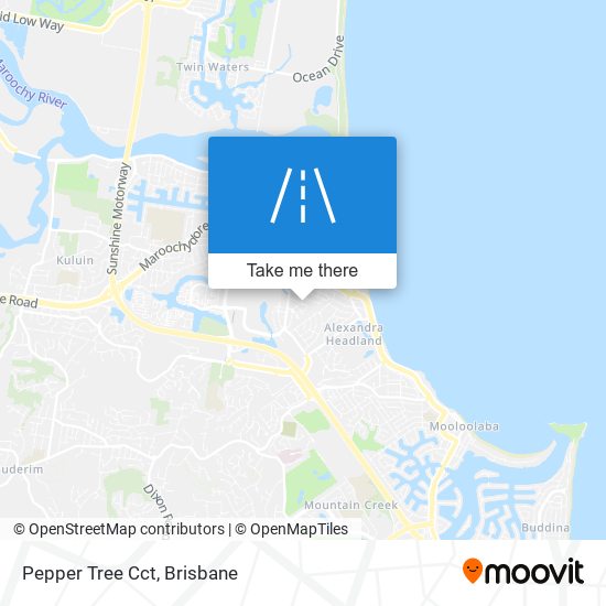 How to get to Pepper Tree Cct in Maroochydore by Bus or Train?