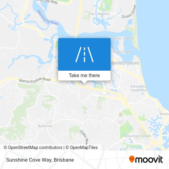 Sunshine Cove Way map