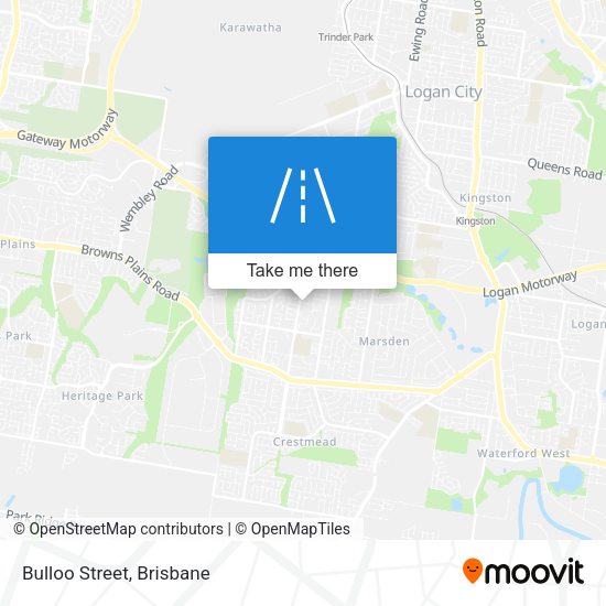 Bulloo Street map
