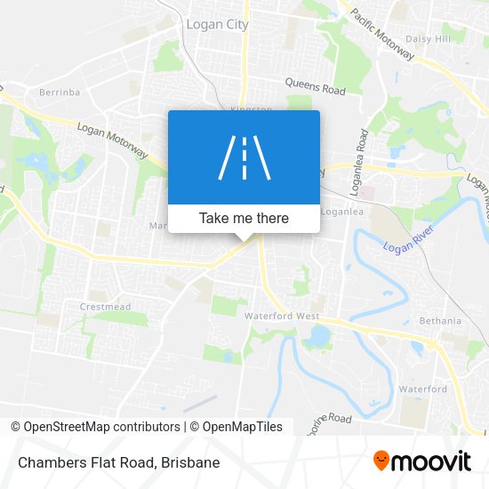 Chambers Flat Road map