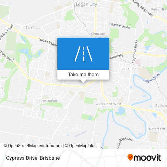 Cypress Drive map