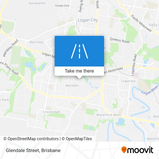 Glendale Street map