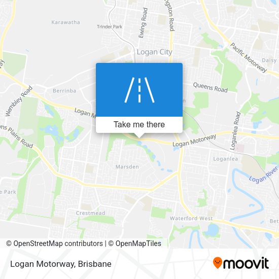 Logan Motorway map