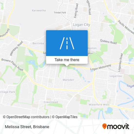 Melissa Street map