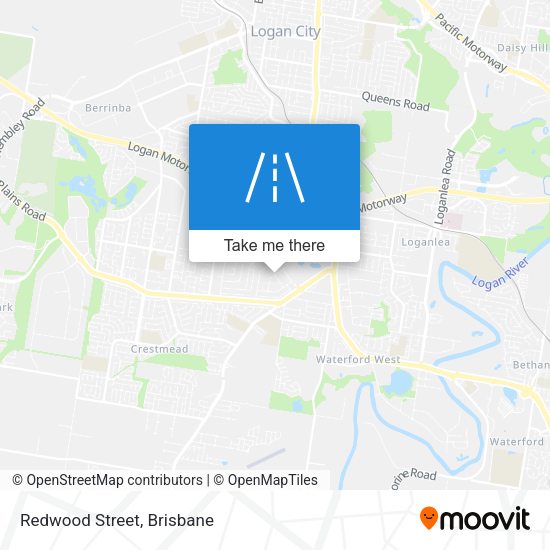 Redwood Street map