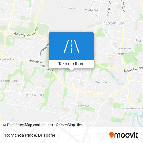 Romanda Place map