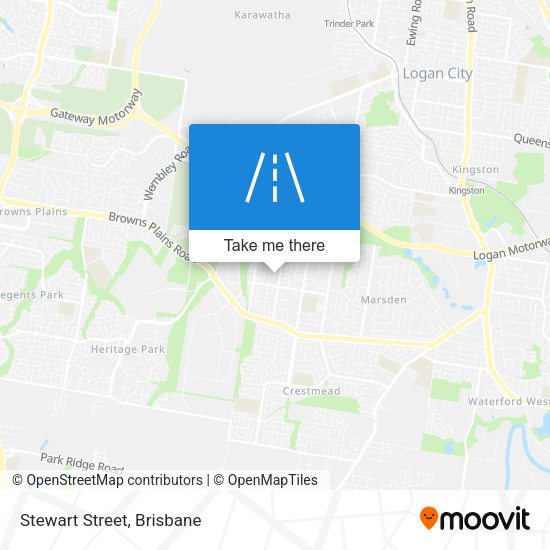 Stewart Street map