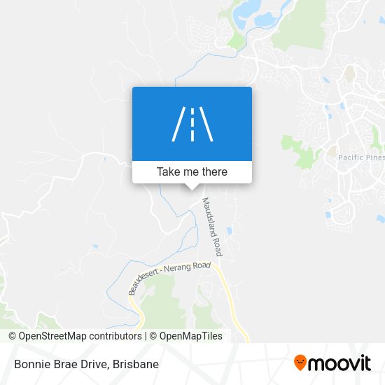 Bonnie Brae Drive map