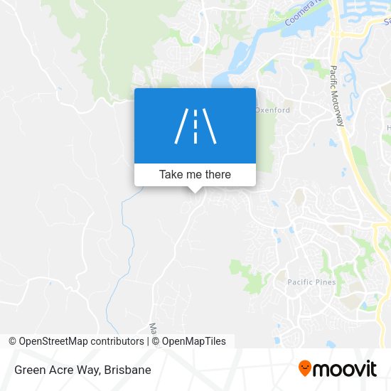 Green Acre Way map