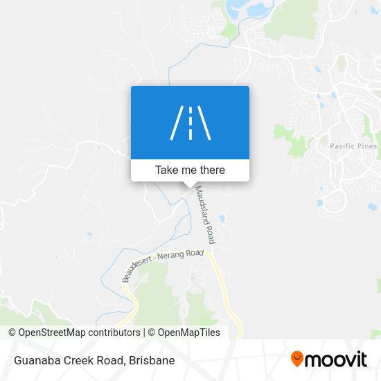 Guanaba Creek Road map