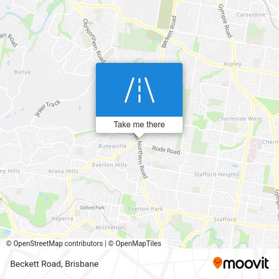 Beckett Road map