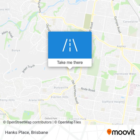 Hanks Place map