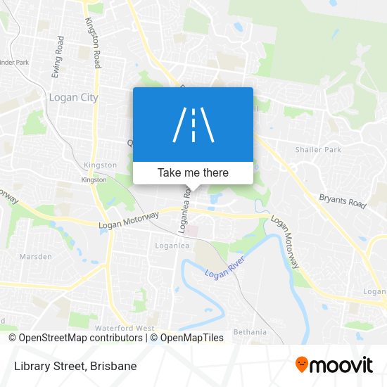 Library Street map