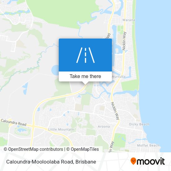 Caloundra-Mooloolaba Road map