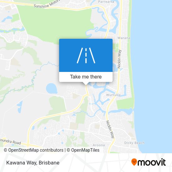 Kawana Way map