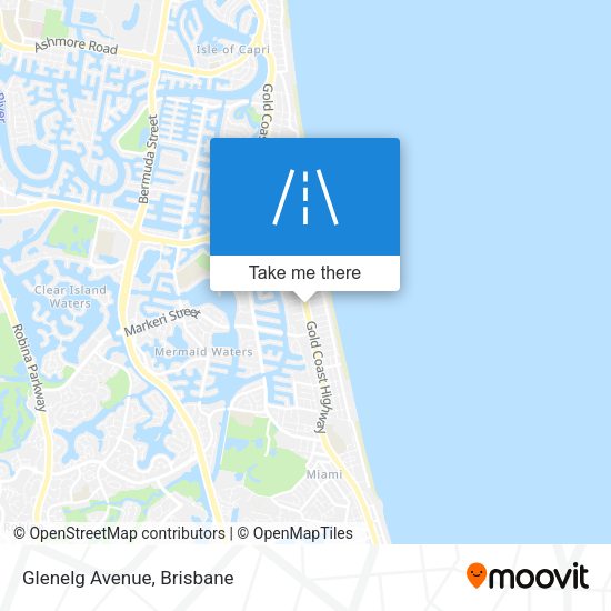 Glenelg Avenue map