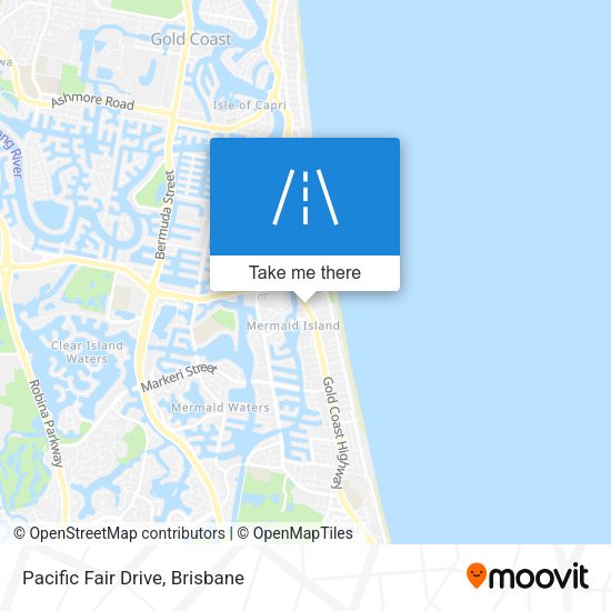 Pacific Fair Drive map