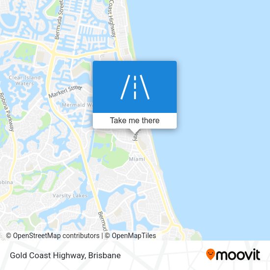 Gold Coast Highway map