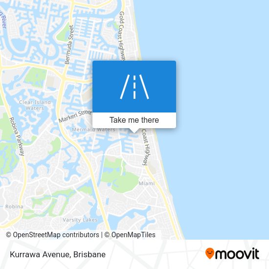 Kurrawa Avenue map