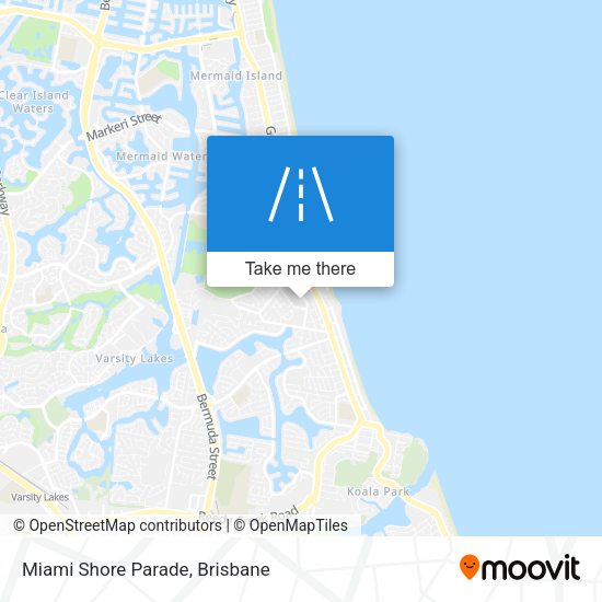 Miami Shore Parade map