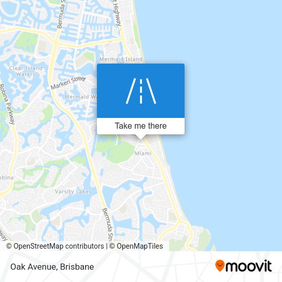 Oak Avenue map