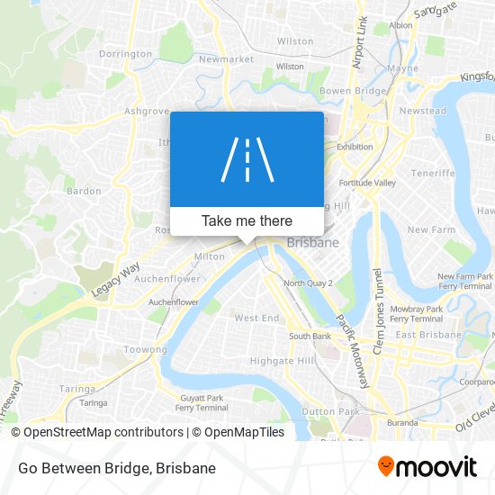Mapa Go Between Bridge