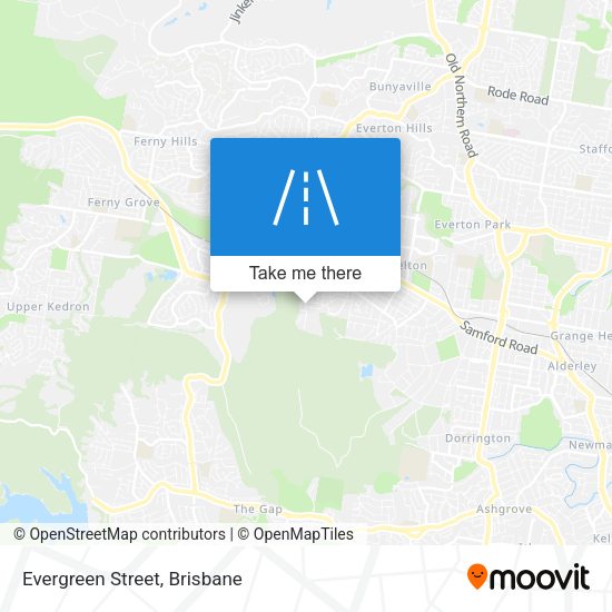 Evergreen Street map