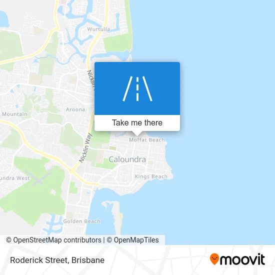 Mapa Roderick Street