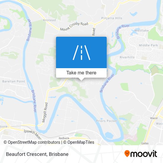 Beaufort Crescent map