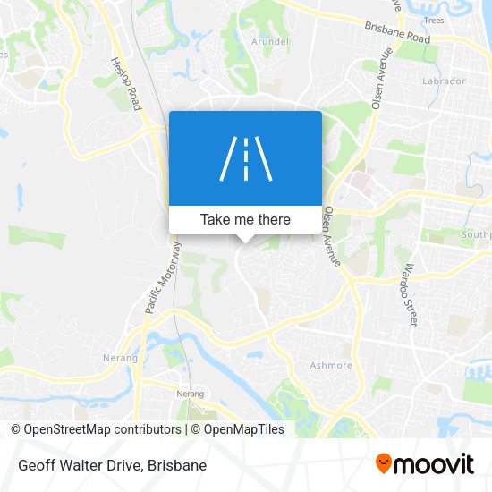 Geoff Walter Drive map
