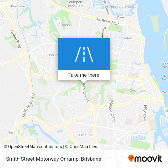 Smith Street Motorway Onramp map