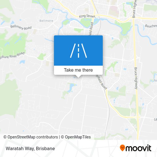 Waratah Way map