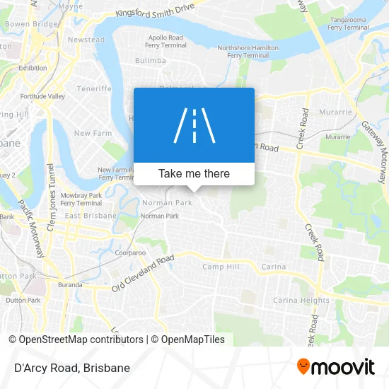 D'Arcy Road map