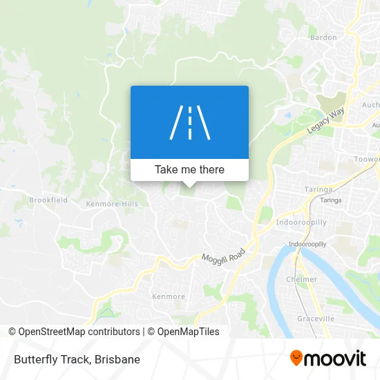 Mapa Butterfly Track