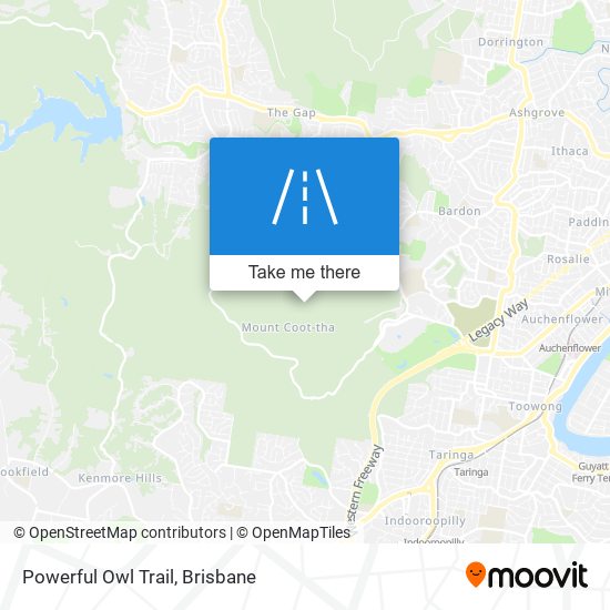 Powerful Owl Trail map