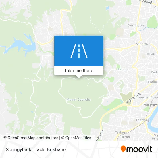Mapa Springybark Track