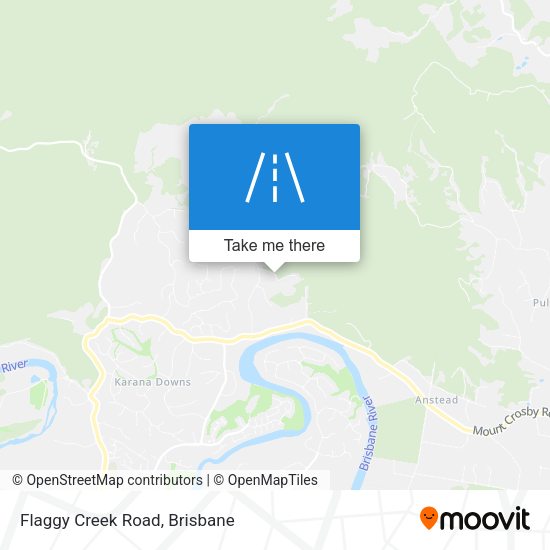 Flaggy Creek Road map