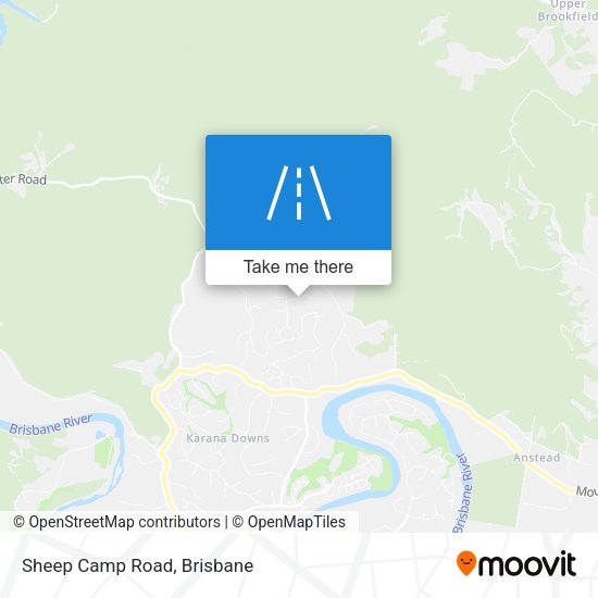 Sheep Camp Road map