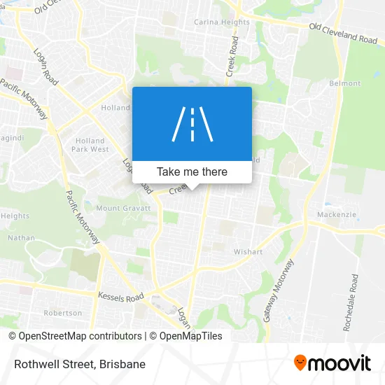 Mapa Rothwell Street